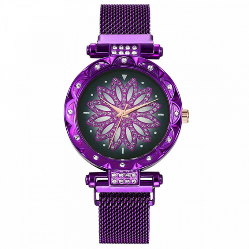 WA070-3 Часы наручные Мандала, цвет фиолетовый