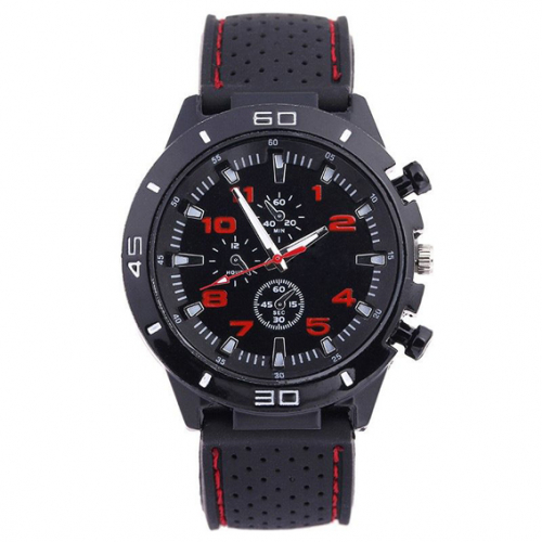 WA033-R Часы наручные чёрно-красные