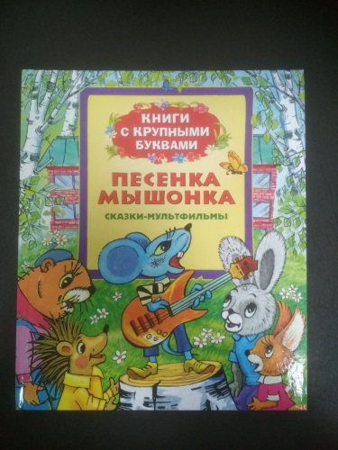 Книги с крупными буквамиПесенка мышонка. Сказки-мультфильмы