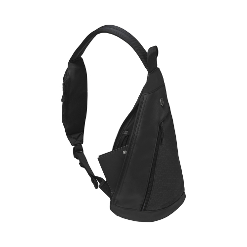 Рюкзак Victorinox Altmont Original, с одним плечевым ремнём, чёрный, 25x14x43 см, 7 л