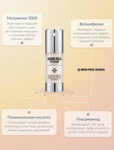 MEDI-PEEL MEZZO FILLA EYE SERUM Омолаживающая пептидная сыворотка для век 30 мл.