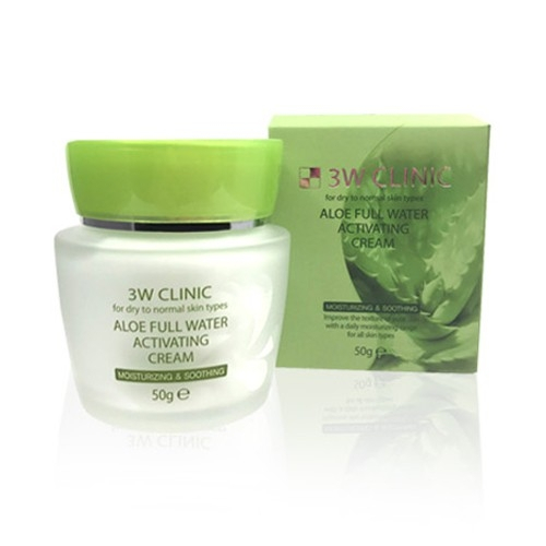 Увлажняющий крем с экстрактом алоэ 3W Clinic   Aloe Full Water Activating Cream 50 g