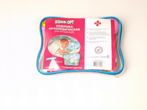 Подушка анатомическая для младенцев 32х24 см; КОМФ-ОРТ