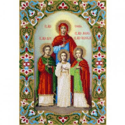 Набор для вышивания PANNA CM-1807 ( ЦМ-1807 ) Икона Святых мучениц Веры, Надежды, Любови и матери их Софии