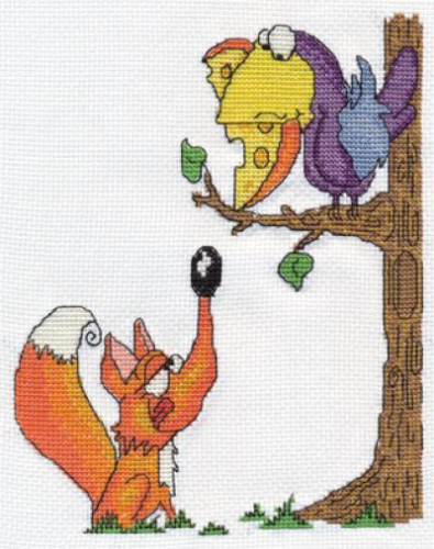 Klart набор для вышивания 8-129 Ворона и лисица