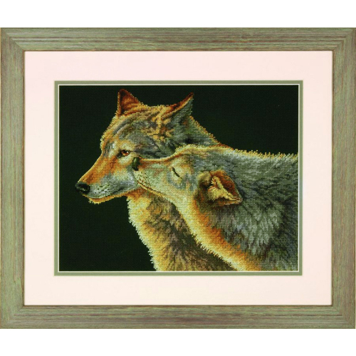 Набор для вышивания DIMENSIONS 70-35283 Поцелуй волка 35 x 27 см