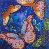 Набор для вышивания PANNA BN-5015 ( БН-5015 ) Бабочки в ночных цветах