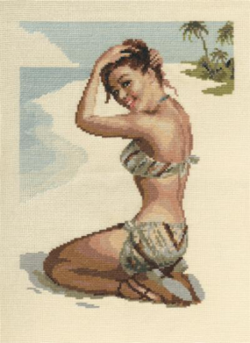 Klart набор для вышивания 7-101 Кокетка на пляже