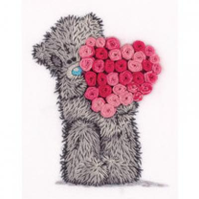 Набор для вышивания PANNA Живая картина MTY-2125 Tatty Teddy с сердцем из роз