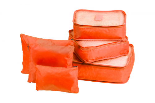Органайзеры комплект 6 штук однотонные, цвет оранжевый