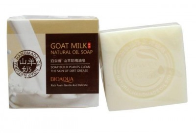 Натуральное мыло с экстрактом козьего молока и кокосовым маслом Bioaqua Goat Milk Oil Soap, 100 гр