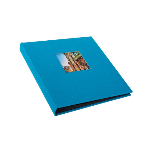 Фотоальбом Goldbuch Классика 60 стр. 26х30 под уголки с окном, голубой 27973