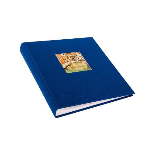 Фотоальбом Goldbuch Классика 60 стр. 26х30 под уголки с окном, синий 27895