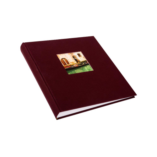 Фотоальбом Goldbuch Классика 60 стр. 26х30 под уголки с окном, темно-бордовый 27892