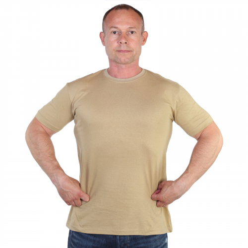Армейская уставная футболка песочного цвета - базовая футболка для офисных и полевых служащих