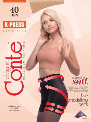 Колготки корректирующие, Conte, X-Press 40 XL оптом