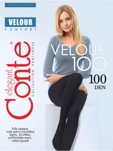 Колготки теплые, Conte, Velour 100 XL оптом