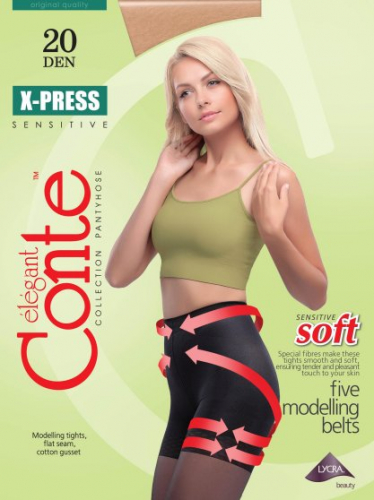 Колготки корректирующие, Conte, X-Press 20 XL оптом