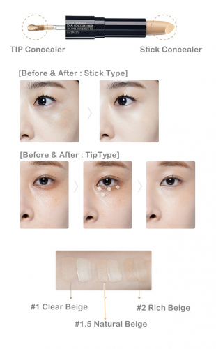 Консилер для маскировки недостатков 1.5 Cover Perfection Ideal Concealer Duo 1,8г