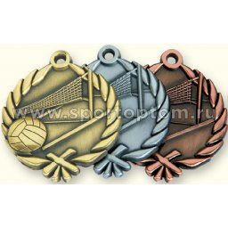 Медали INDIGO Волейбол d48мм к-т 3шт: золото,серебро,бронза INDIGO 480005 ZS 48 мм