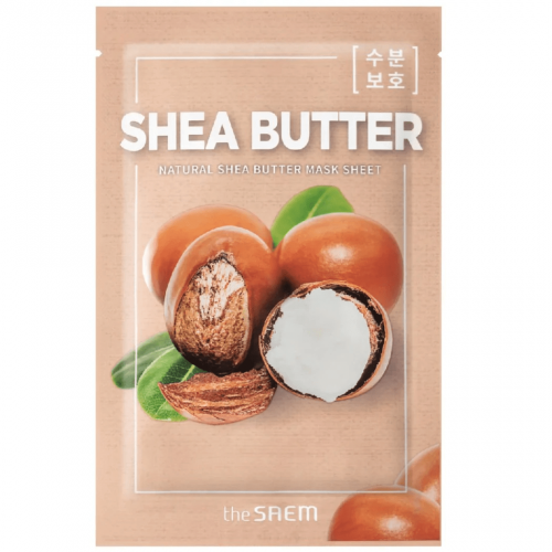 Маска на тканевой основе для лица N с экстрактом масла ши Natural Shea Butter Mask Sheet 1шт