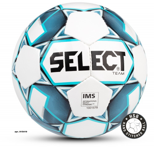 SELECT TEAM IMS, мяч футбольный ((020) бел/син/чер, 5)