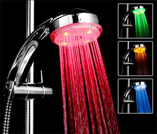 Светодиодная насадка для душа 8 Led Shower (S17)