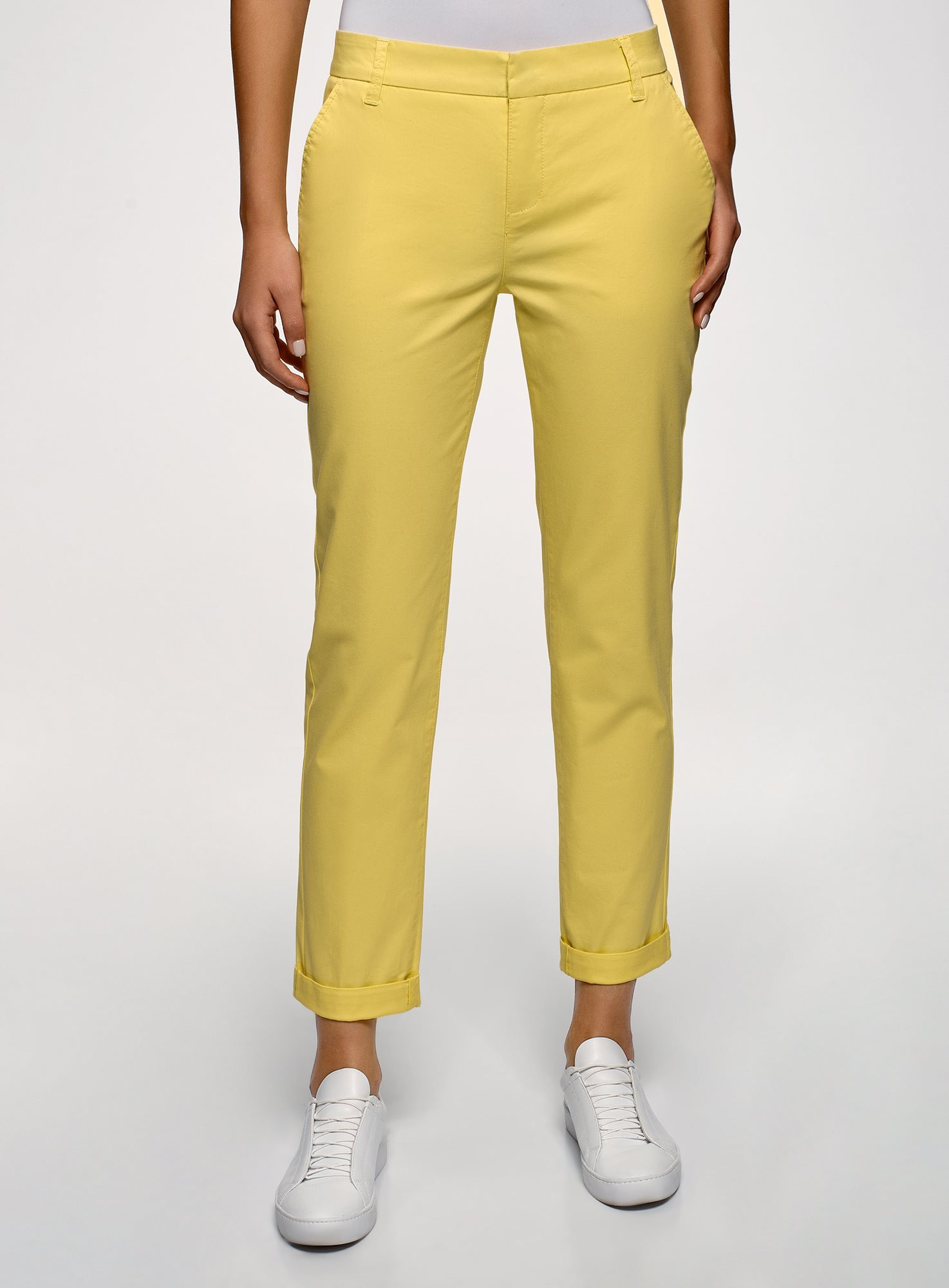 Жёлтые брюки женские