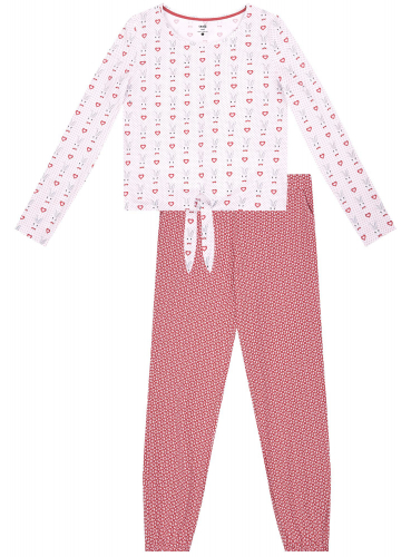 Пижама хлопковая с брюками