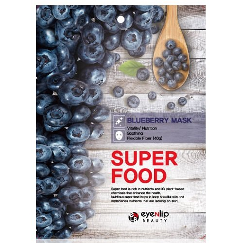 Маска для лица тканевая EYENLIP SUPER FOOD BLUEBERRY MASK  1шт