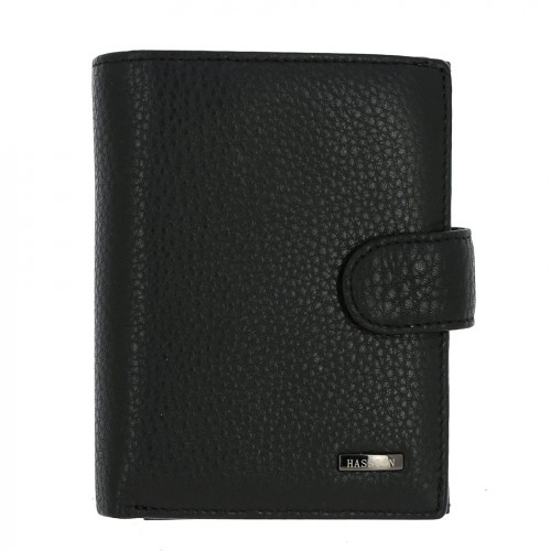 Мужской кожаный кошелек M005-230A BLACK HASSION