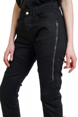 Молодежные женские брюки с молниями – современный гранж №300