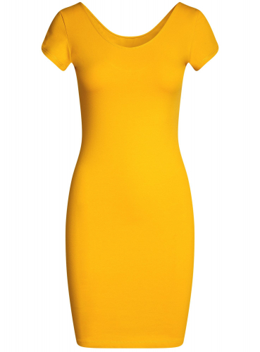 Платье облегающего силуэта с глубоким вырезом на спине