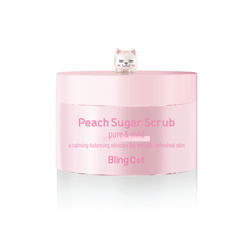 Сахарный скраб  персик Tony Moly Bling Cat Pink Peach Sugar Scrub 80 мл