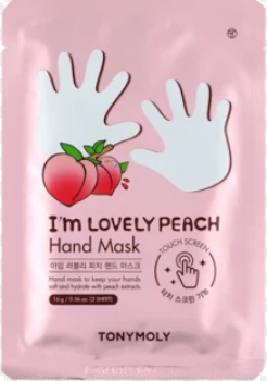 Маска для рук с экстрактом персика Tony Moly I'm Lovely Peach Hand Mask 1пара