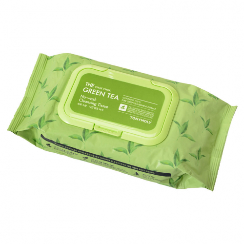 Очищающие салфетки с зеленым чаем Tony Moly The Chok Chok Green Tea Cleansing Tissue 100шт