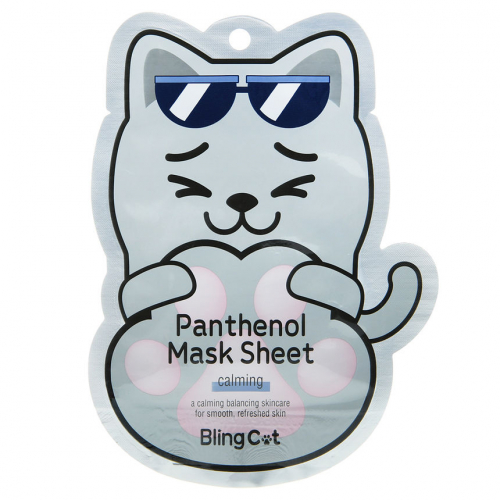 Успокаиваищая маска с пантенолом Tony Moly Bling Cat Panthenol Mask Sheet Calming 1шт
