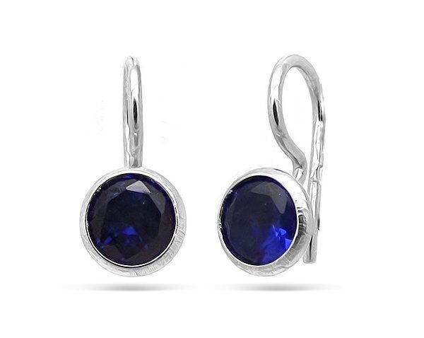 Серьги из серебра куб.циркон., ТРдс-001с