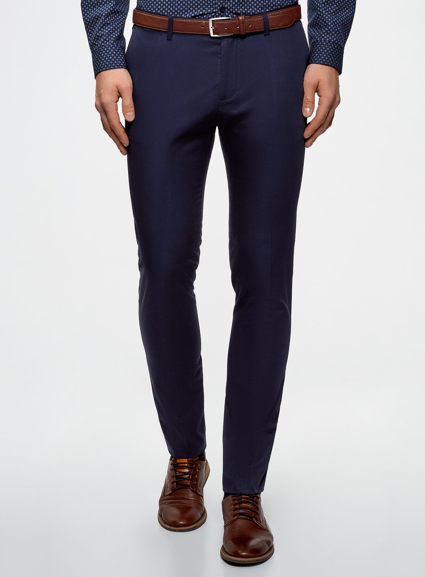 Зара мужские брюки темно синие классические