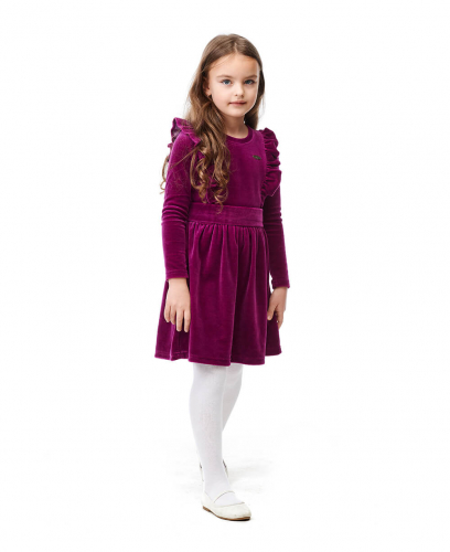 Платье Велюр фиолетовое