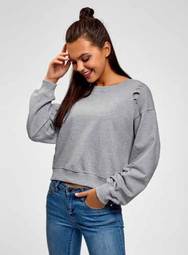 Свитшот хлопковый oversize