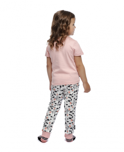 Пижама с брюками МИ-МИ-МИШКИ© розовая