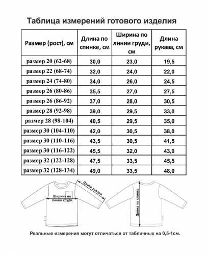 Футболка с длинным рукавом МИ-МИ-МИШКИ© полосатая