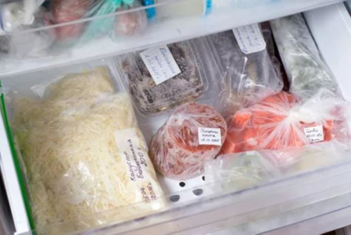 самоклеющаяся этикетка для пописи замороженных продуктов. доп. фотою