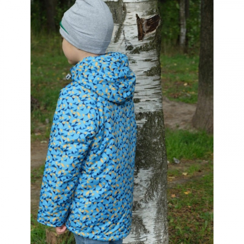 Детская Демисезонная Куртка Донатто расцветка Синий Ромбы