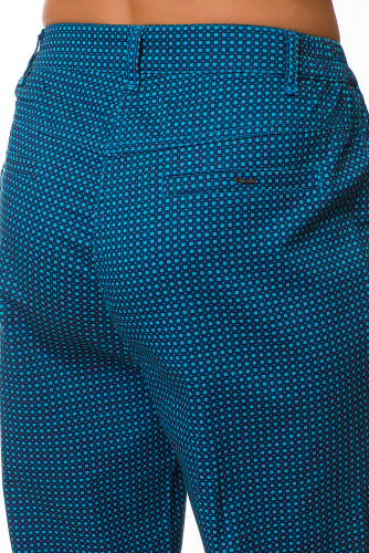 M-BL71709А-1400-12-В301--Зауженные черно-синие брюки ЕВРО (ряд 48-60)