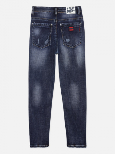 1000   1232Брюки текстильные джинсовые для мальчиков