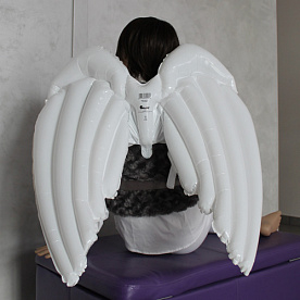 --Шар-Крылья (36''/91 см) , Ангел, Белый, 1 шт.
