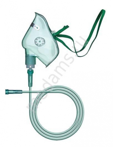 Маска лицевая кислородная из ПВХ с трубкой 2 метра                                                                                            р-ры: S (детский), L (взрослый), XL (взрослый увеличенный)