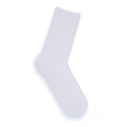 Носки со спортивной резинкой белые однотонные GS1